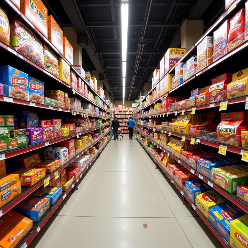 Colorful display of Mexican candies in a store