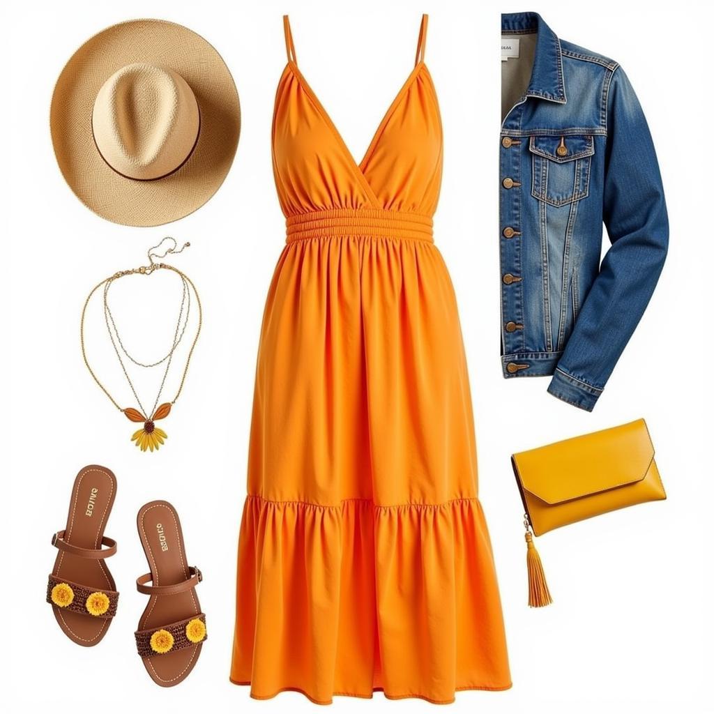 Accessorizing the Mexican Sunflower Dress