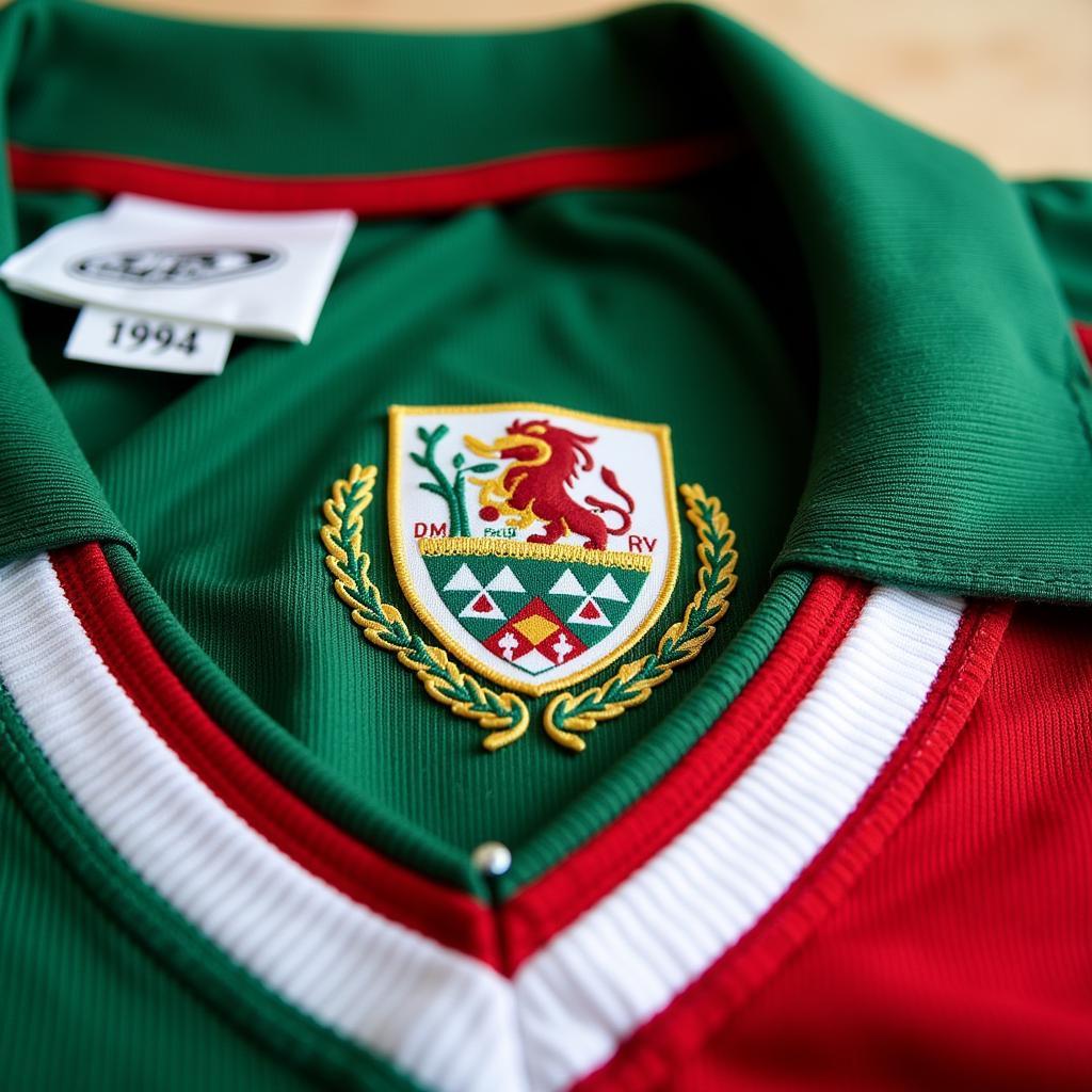 Mexico 1994 Jersey Close Up Detail