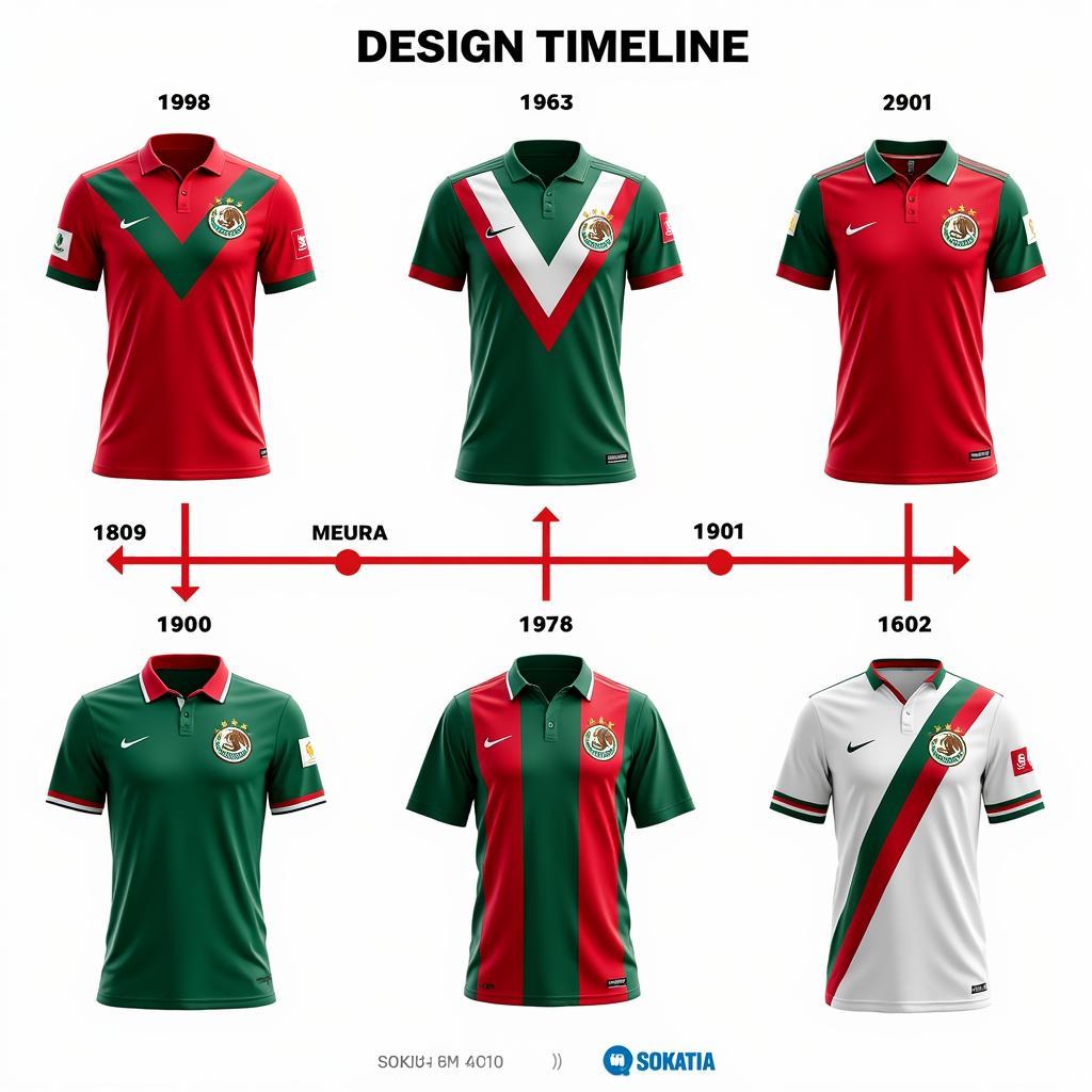 Mexico away jersey design evolution