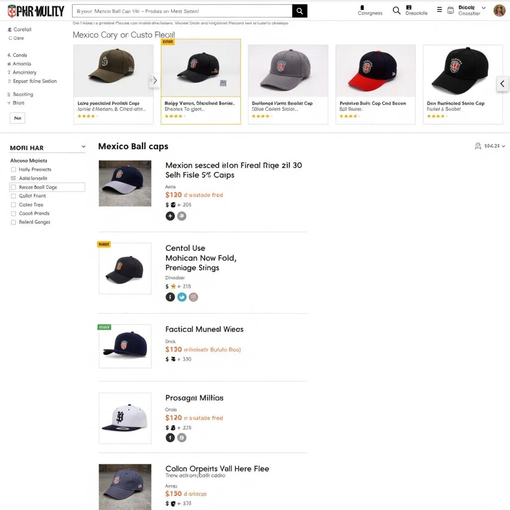 Mexico ball cap online retailer