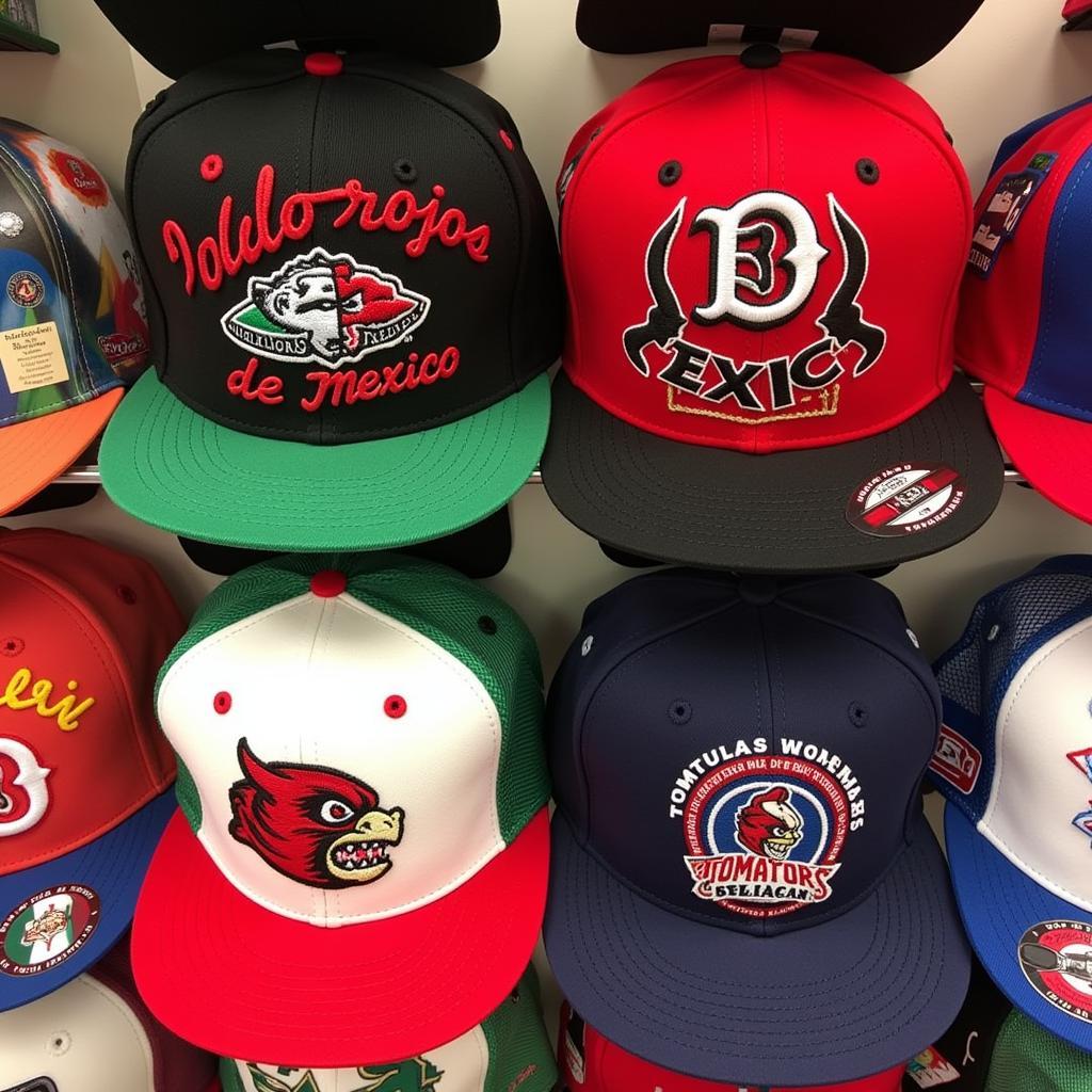 Mexico baseball team hats