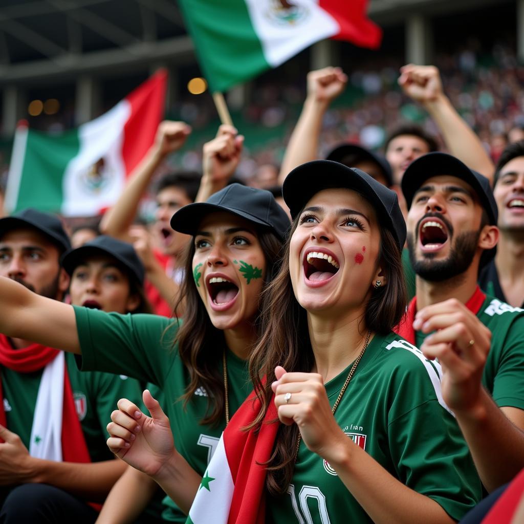 Mexico Black Cap Worn by Fans