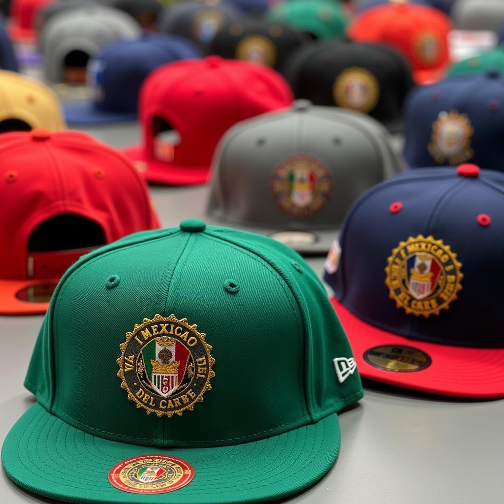 Different types of Mexico Serie Del Caribe Hats