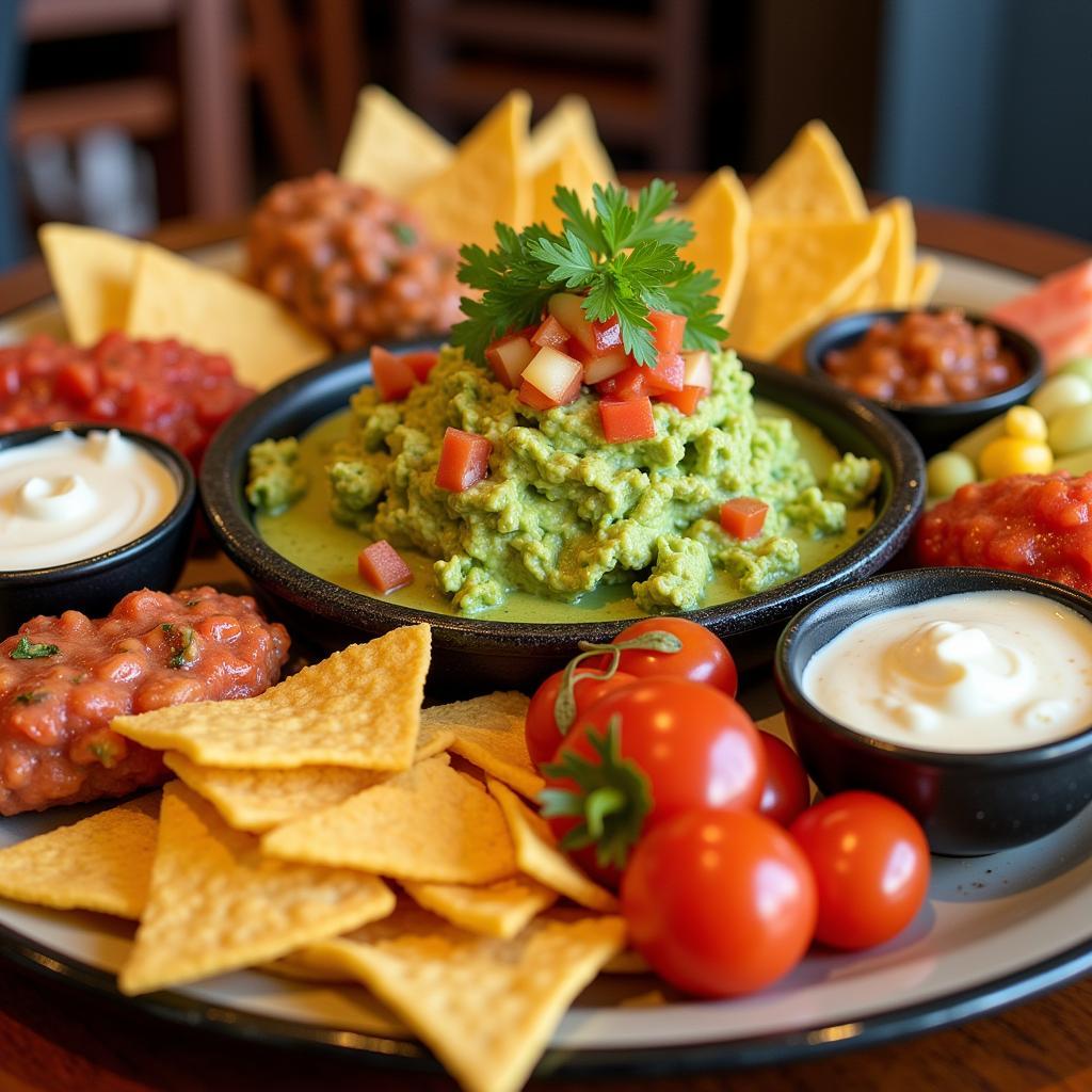 Colorful Mi Casita Appetizer Platter