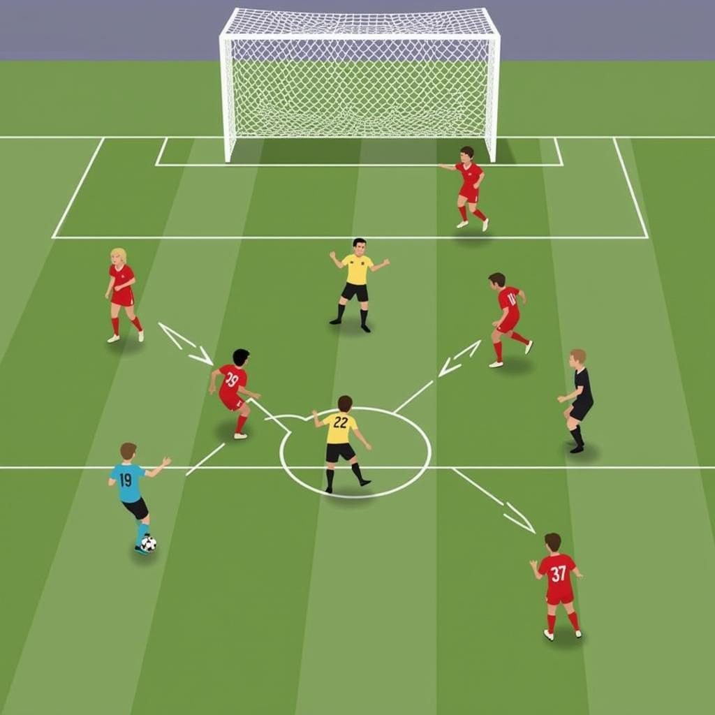 Midfielder Controlling the Game with Precise Passing and Vision