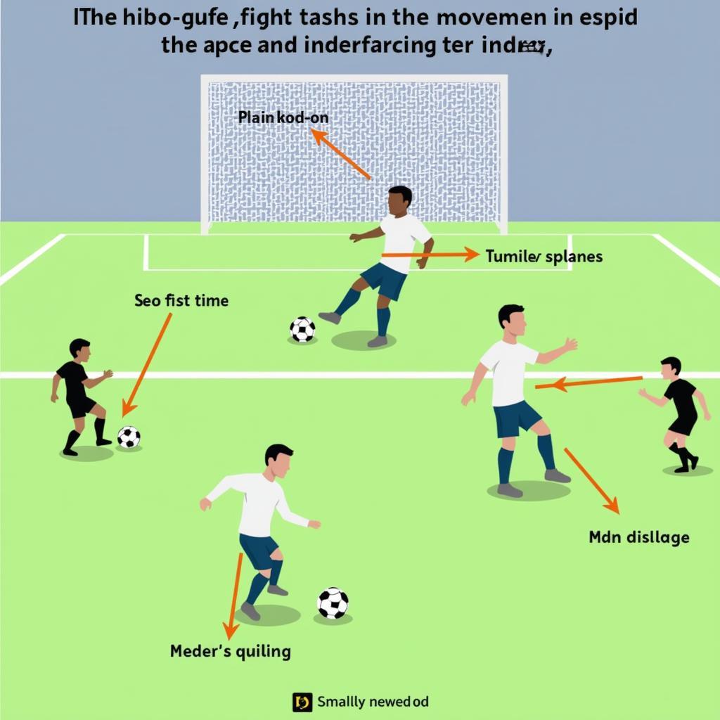 Midfielder passing the ball forward to initiate an attack