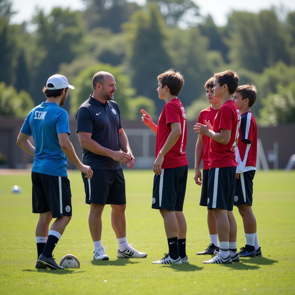 Mike Ballenger Coaching Young Players