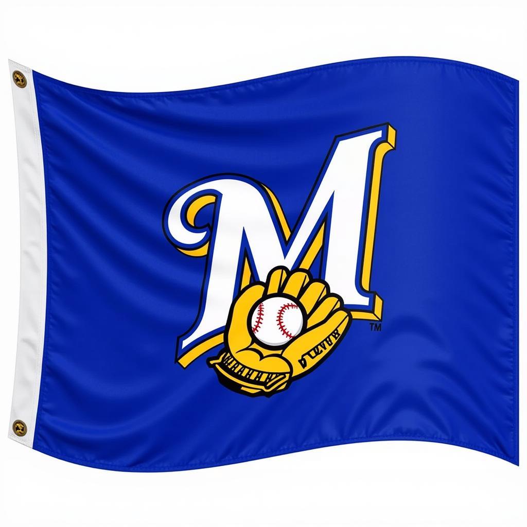 Milwaukee Brewers ball-in-glove flag