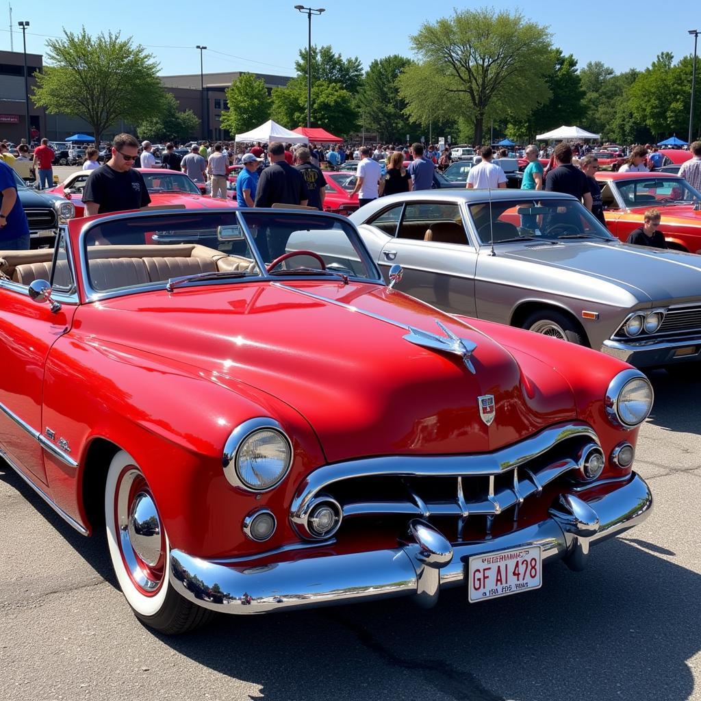 Classic Car Show Display in Milwaukee