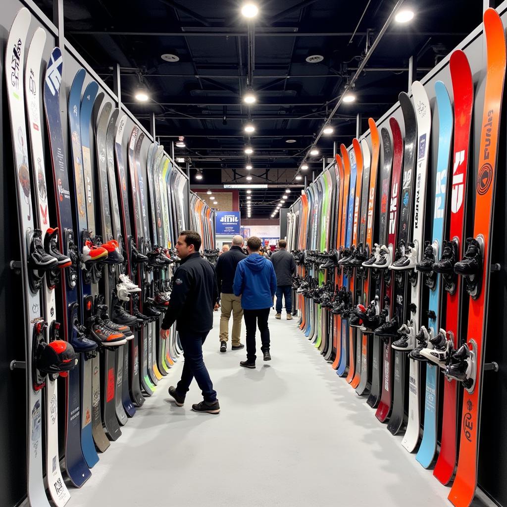 The latest ski equipment on display at the Milwaukee Snow Show 2023