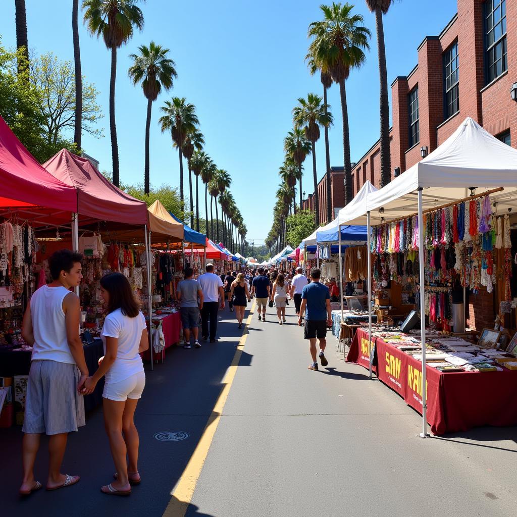 Local vendors at the Mineola Street Fair