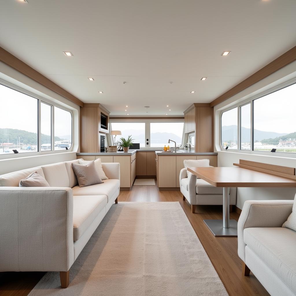 modern minimalist boat interior design