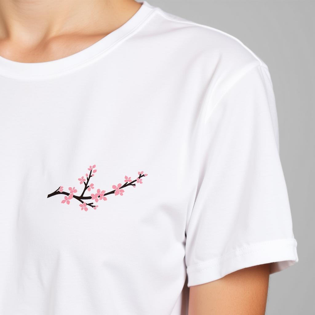 Minimalist Cherry Blossom Shirt Design