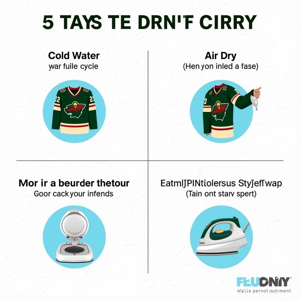 Minnesota Wild Personalized Jersey Care Tips