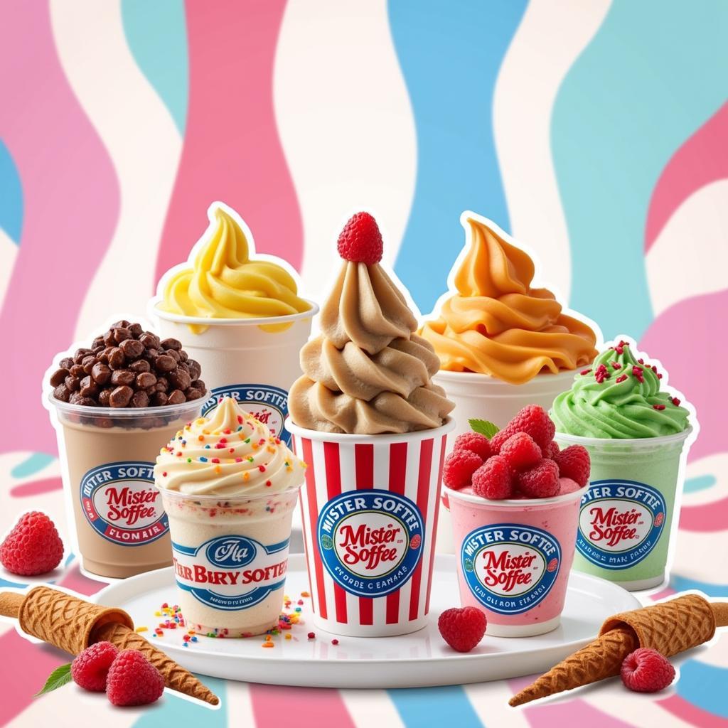 Assortment of Mister Softee Flavors