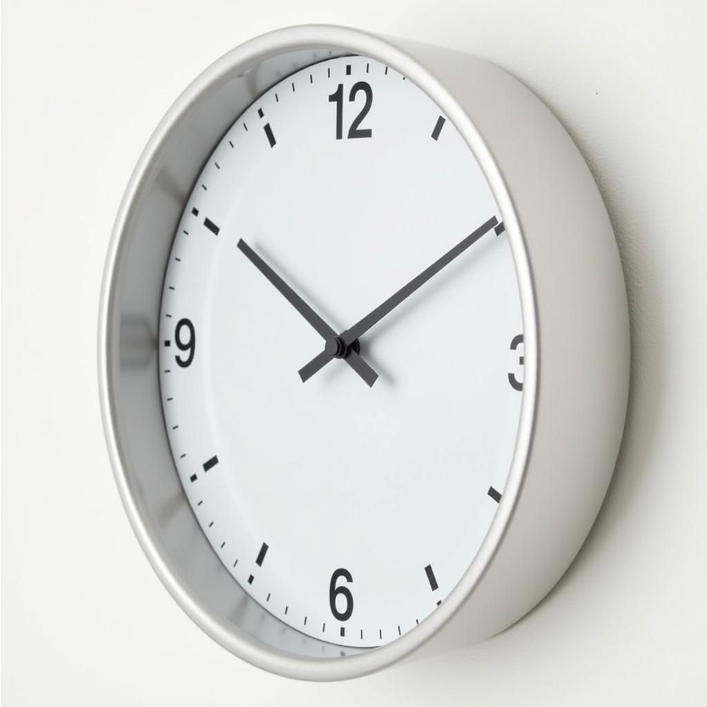 A modern take on the 30-day windup wall clock with a minimalist design