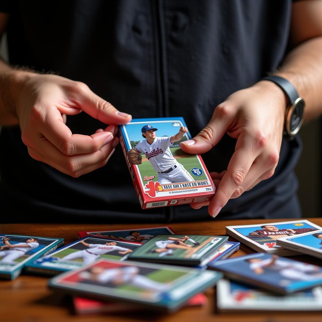 Opening a Pack of Modern Baseball Cards: The Thrill of the Hunt