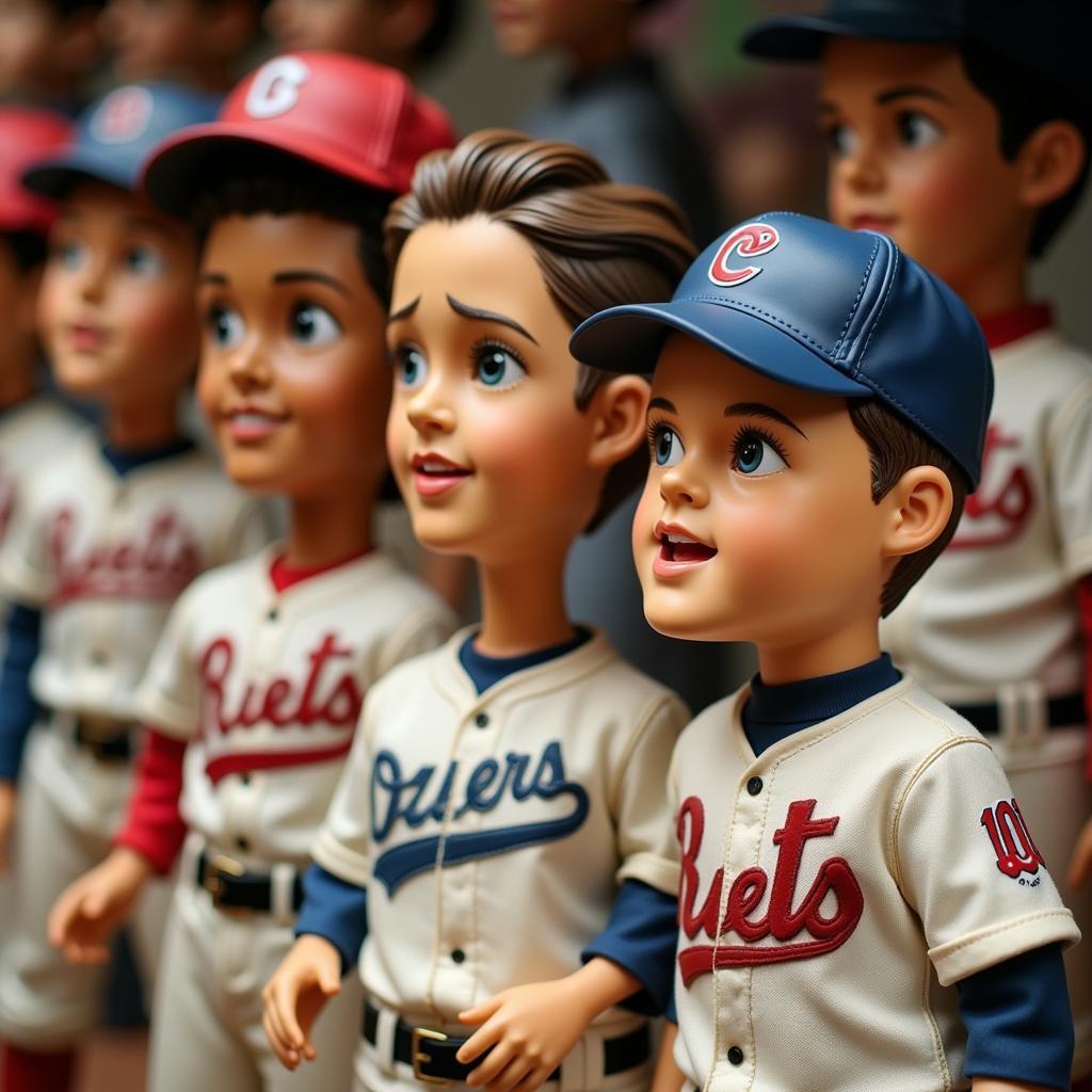 Modern collectible baseball dolls