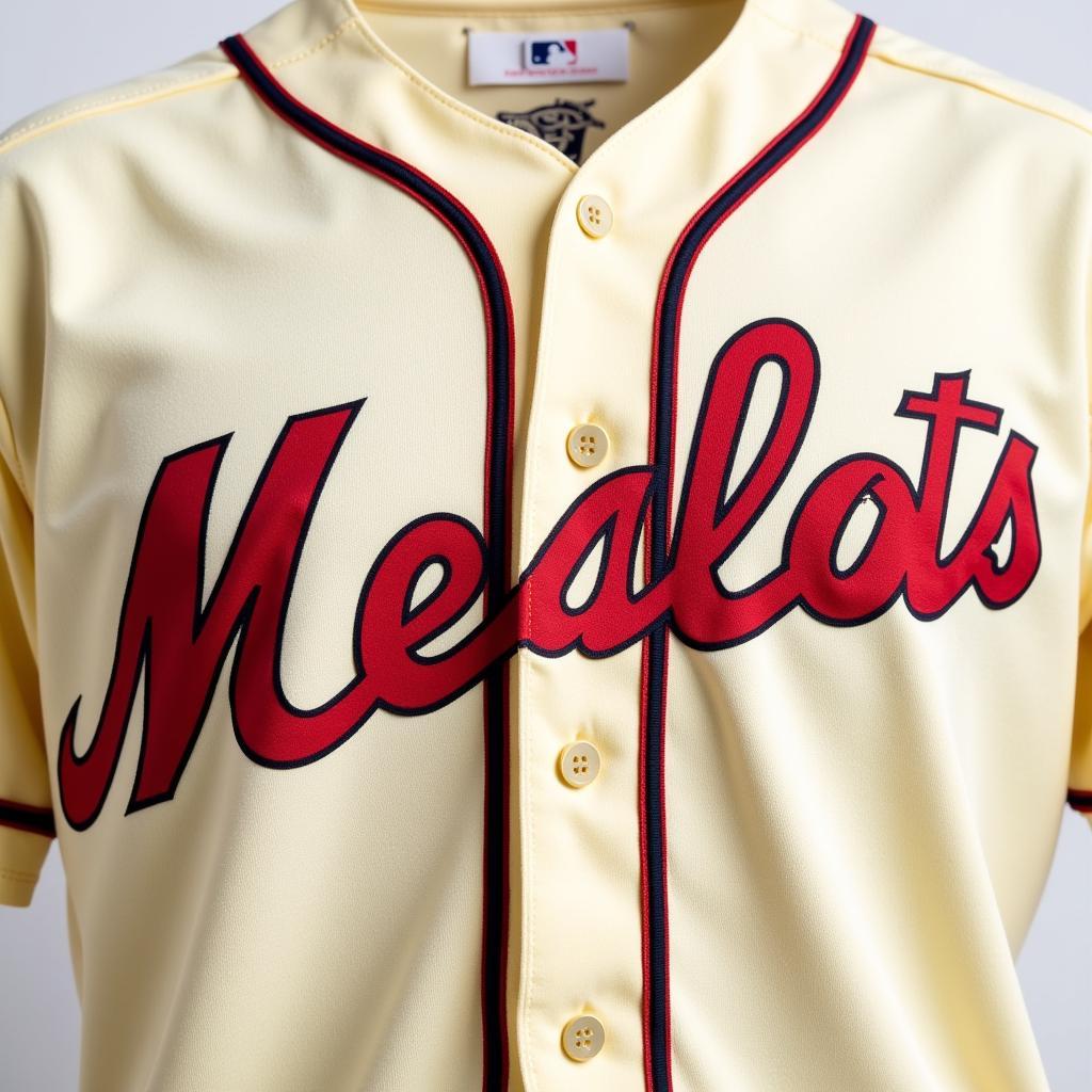 Modern Cream Baseball Uniform with Vibrant Team Colors