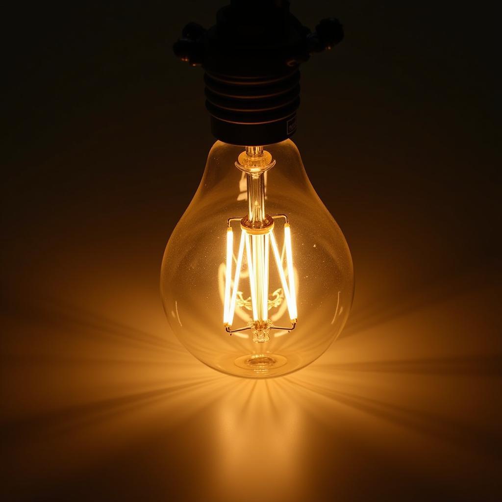 Modern LED Bulb Close-Up