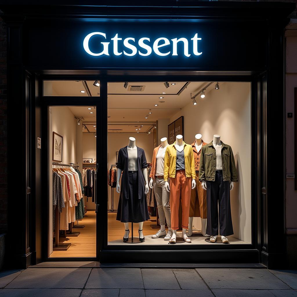 Modern LED Marquee Letters in a Retail Display