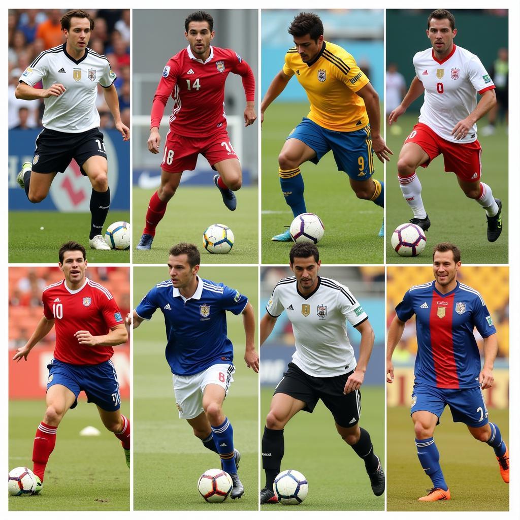 Modern midfielders demonstrating Strauch's influence