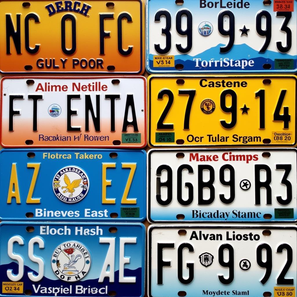 Monogram Car License Plate Options