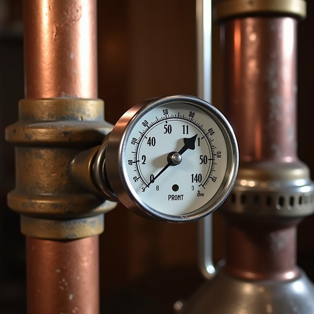 Monitoring Temperature with a Thermometer on a Moonshine Still