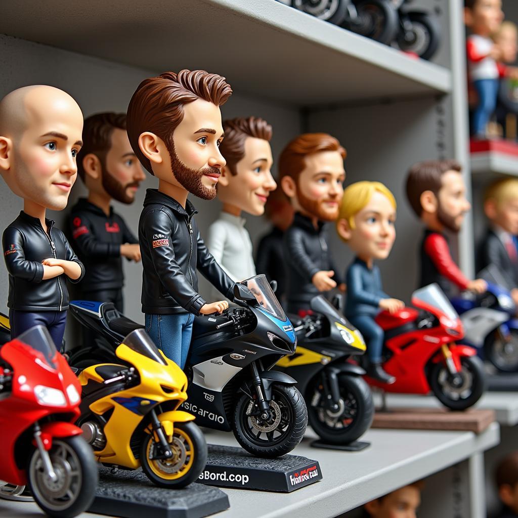 Collection of Motorcycle Bobbleheads