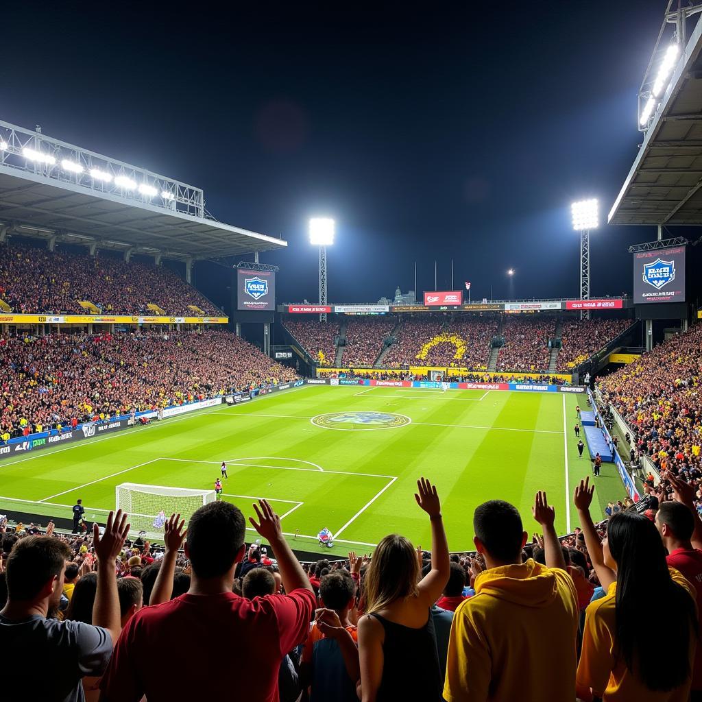 A packed Geodis Park during a Nashville SC game