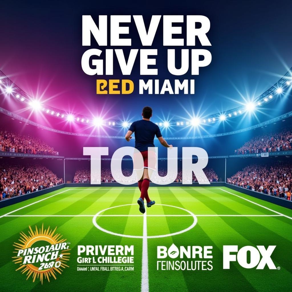 Never Give Up Tour Miami Banner