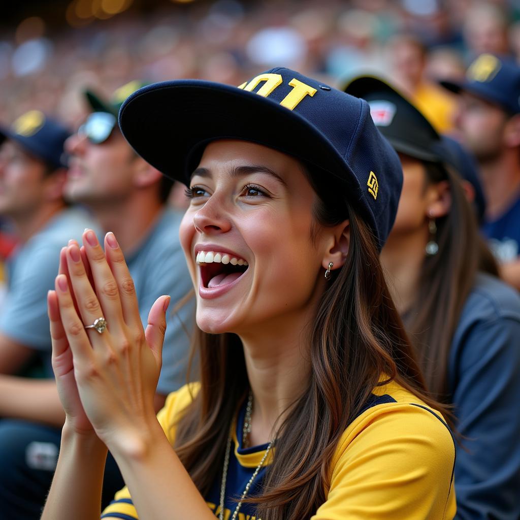 New Orleans Baseball Fan Wearing Hat