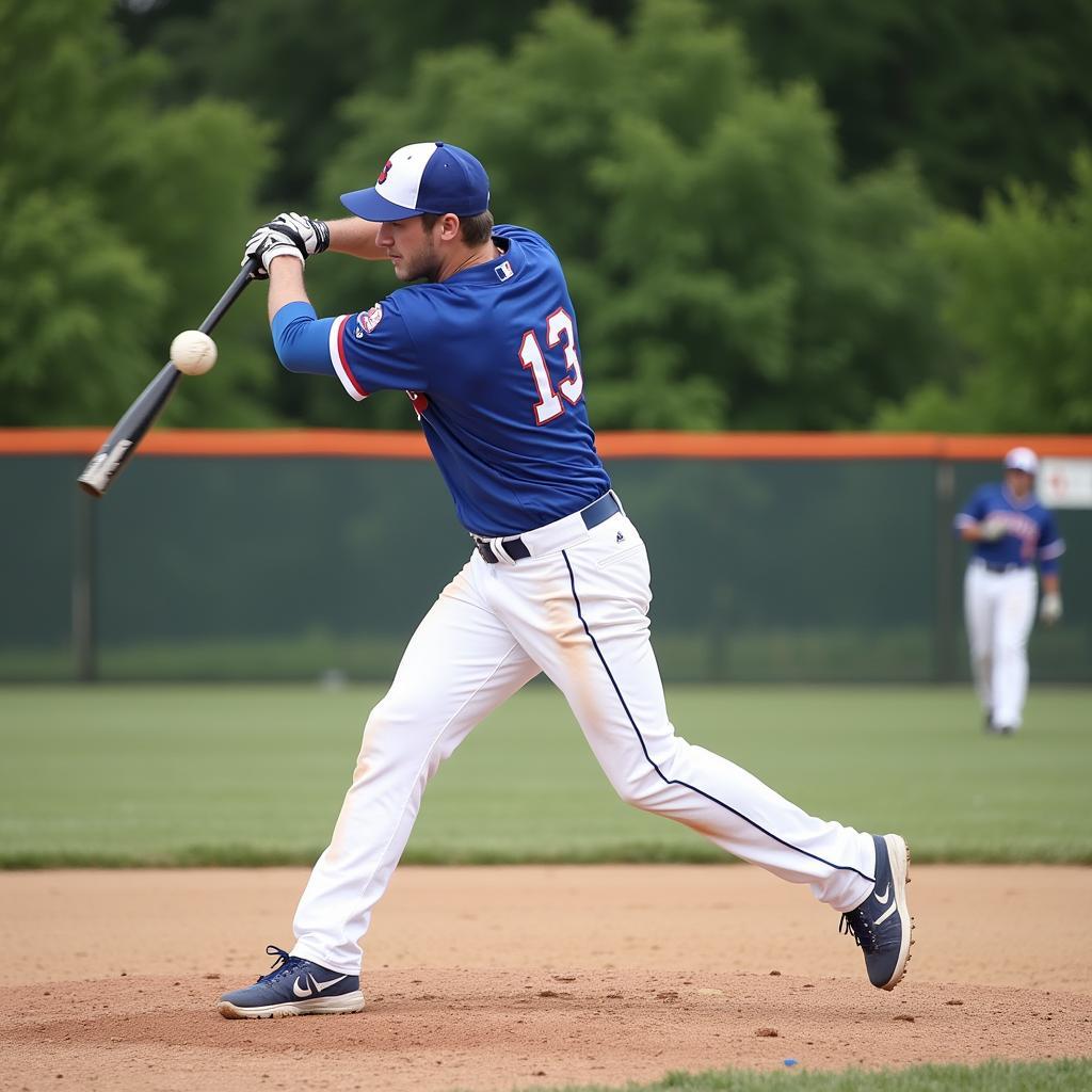 New Paltz Hawks Baseball Player Swinging for the Fences