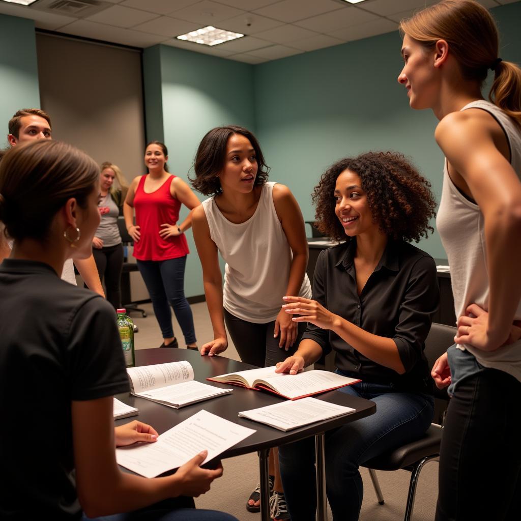 New Tampa Players Rehearsing in the Theater