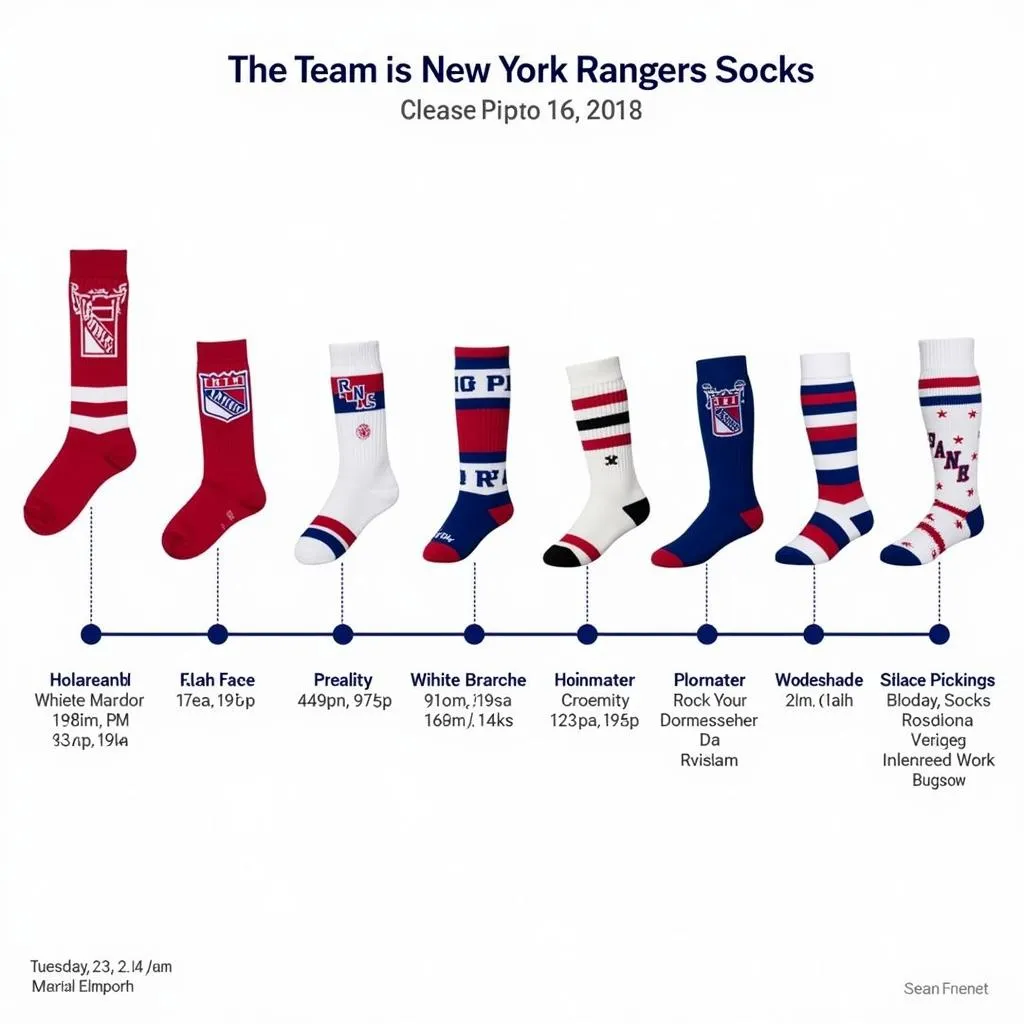 Evolution of New York Rangers Socks over the Years