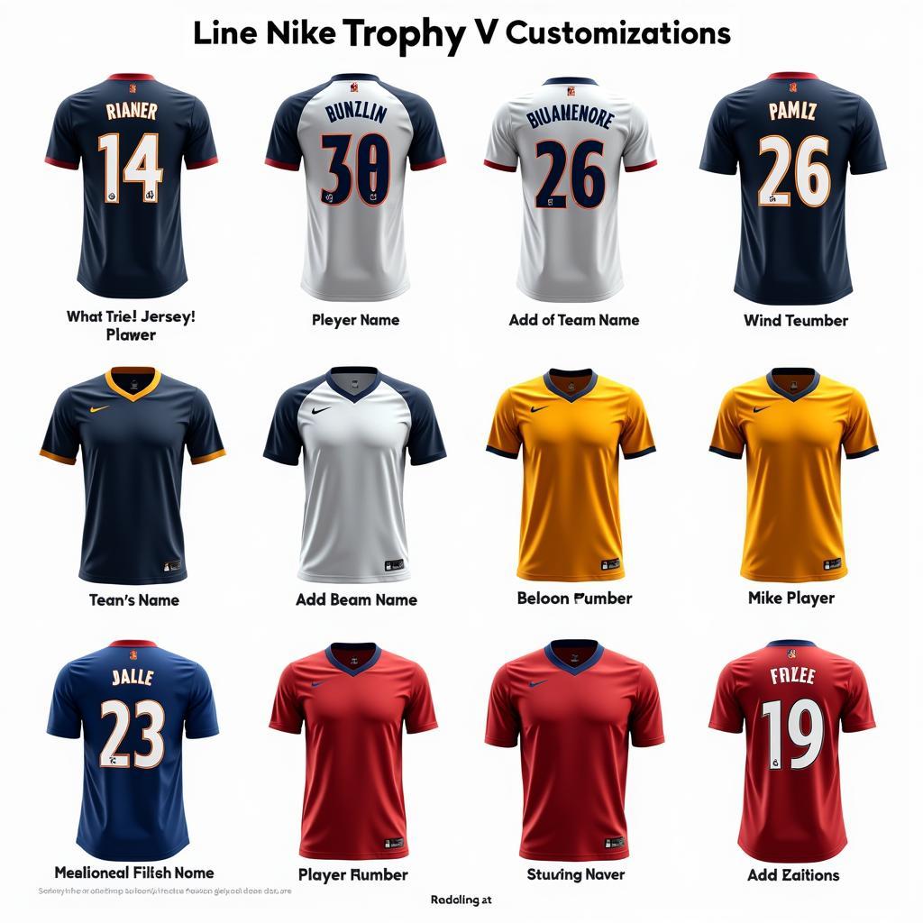 Nike Trophy V Jersey - Customization Options