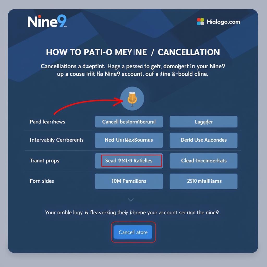 Nine9 Account Cancellation Page