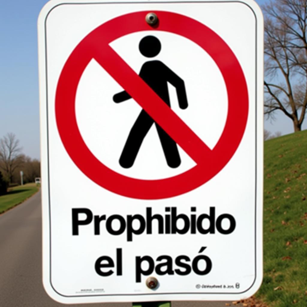 No Trespassing Sign with Spanish Translation