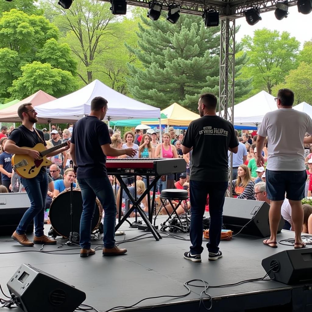 Live music performance at North Penn Craft Show