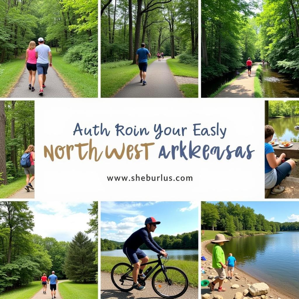 Families enjoying outdoor activities in Northwest Arkansas 