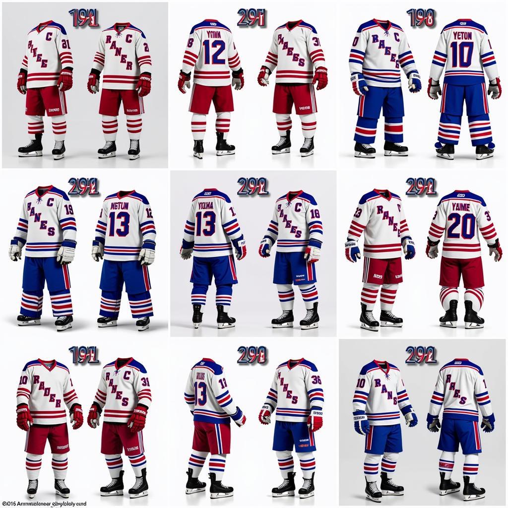 Evolution of the NY Rangers Heritage Jersey