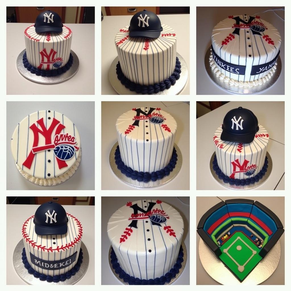 NY Yankees Cake Design Ideas