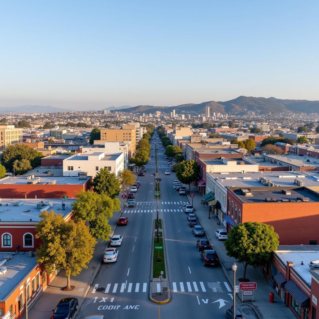 Oakland downtown cityscape view near 252 2nd Street