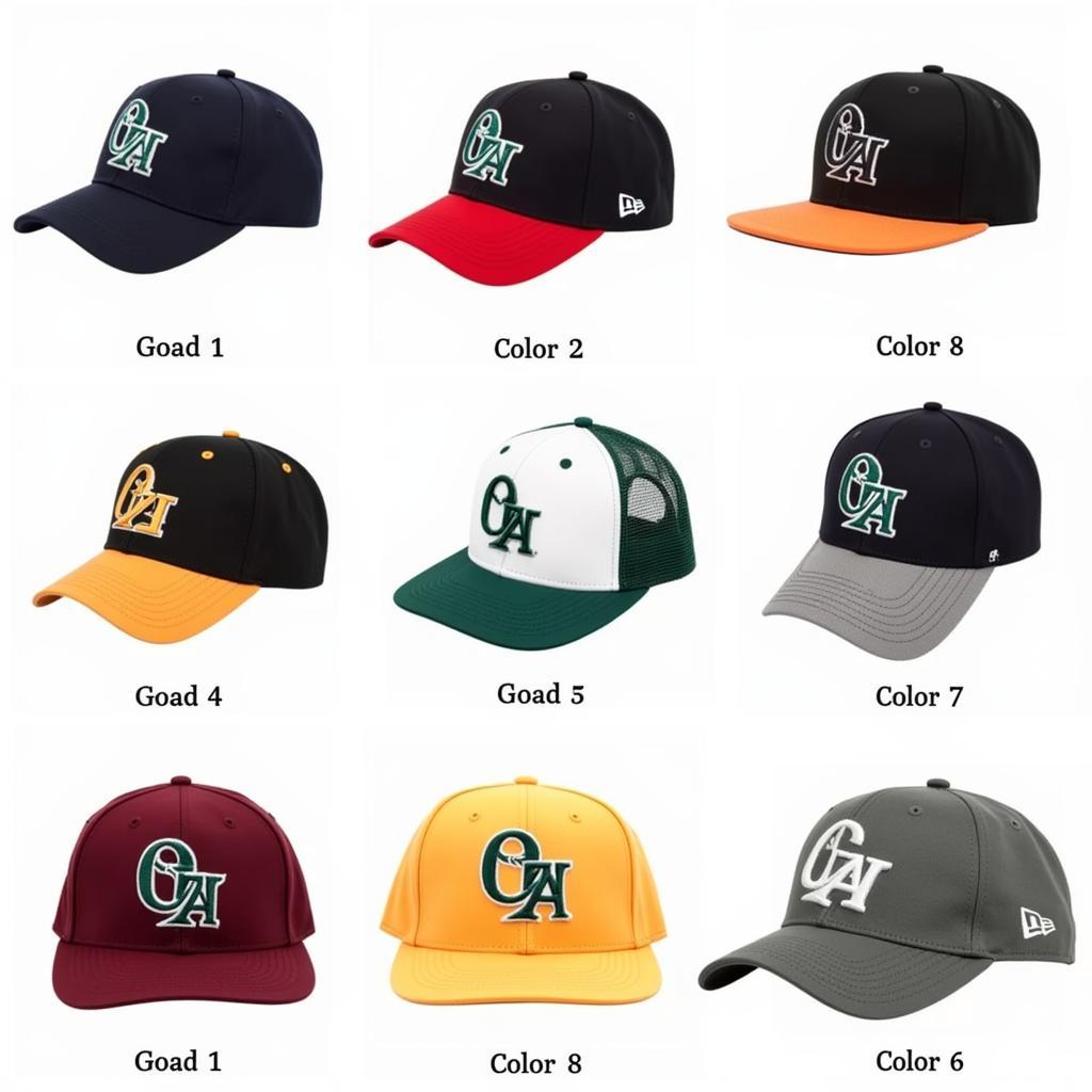 Oakland Oaks Cap Style and Variations