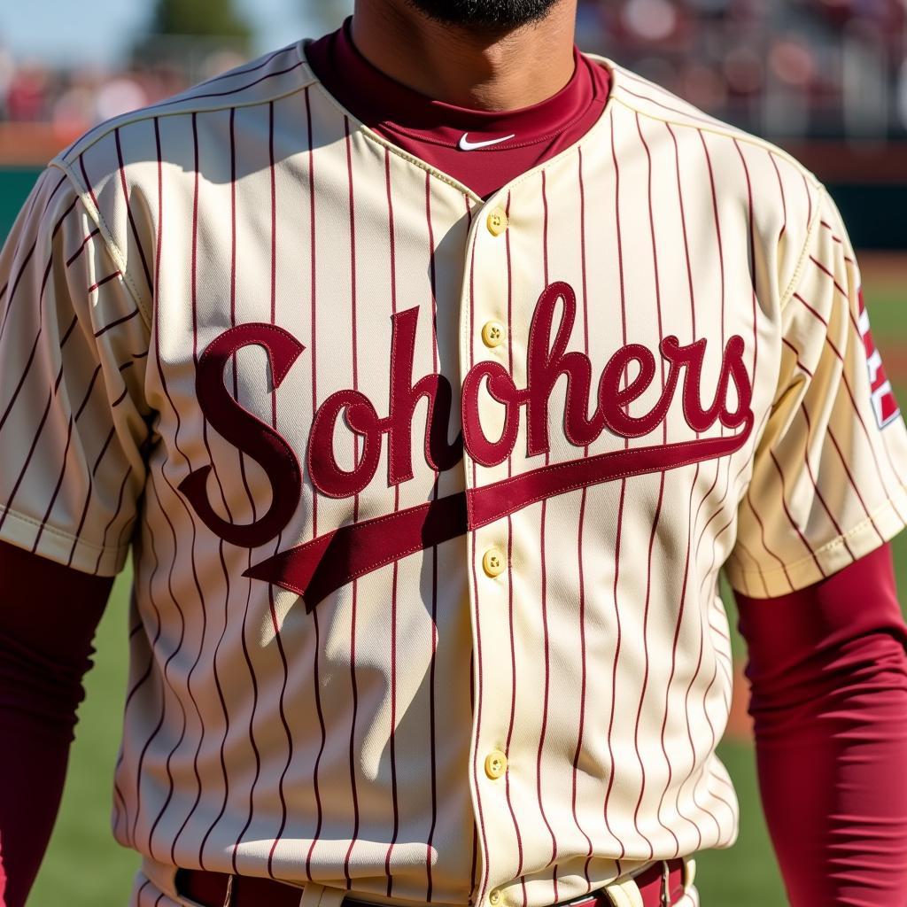 Oklahoma Sooners Baseball Uniform