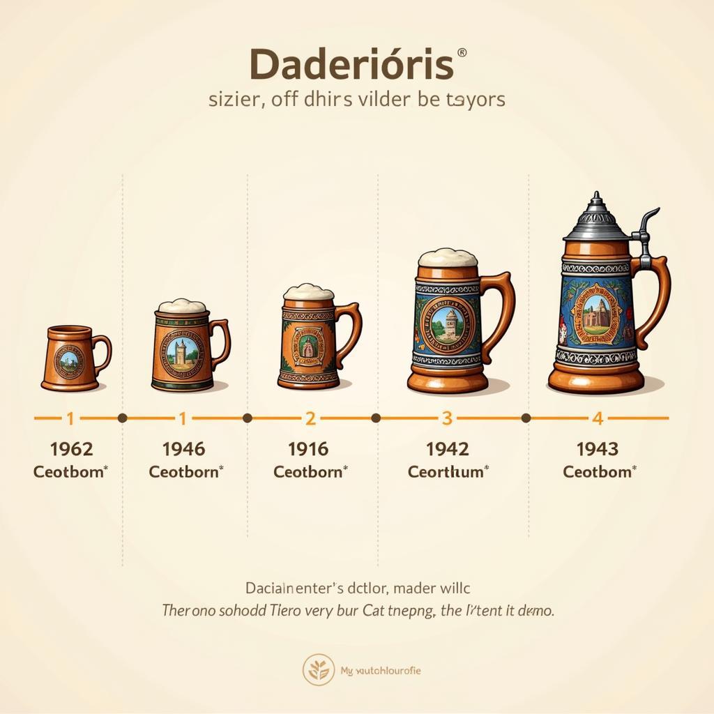 Evolution of Oktoberfest Steins