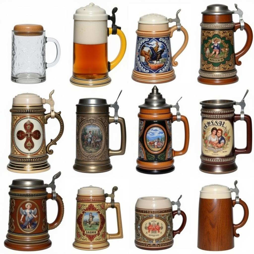 Variety of Oktoberfest Stein Materials