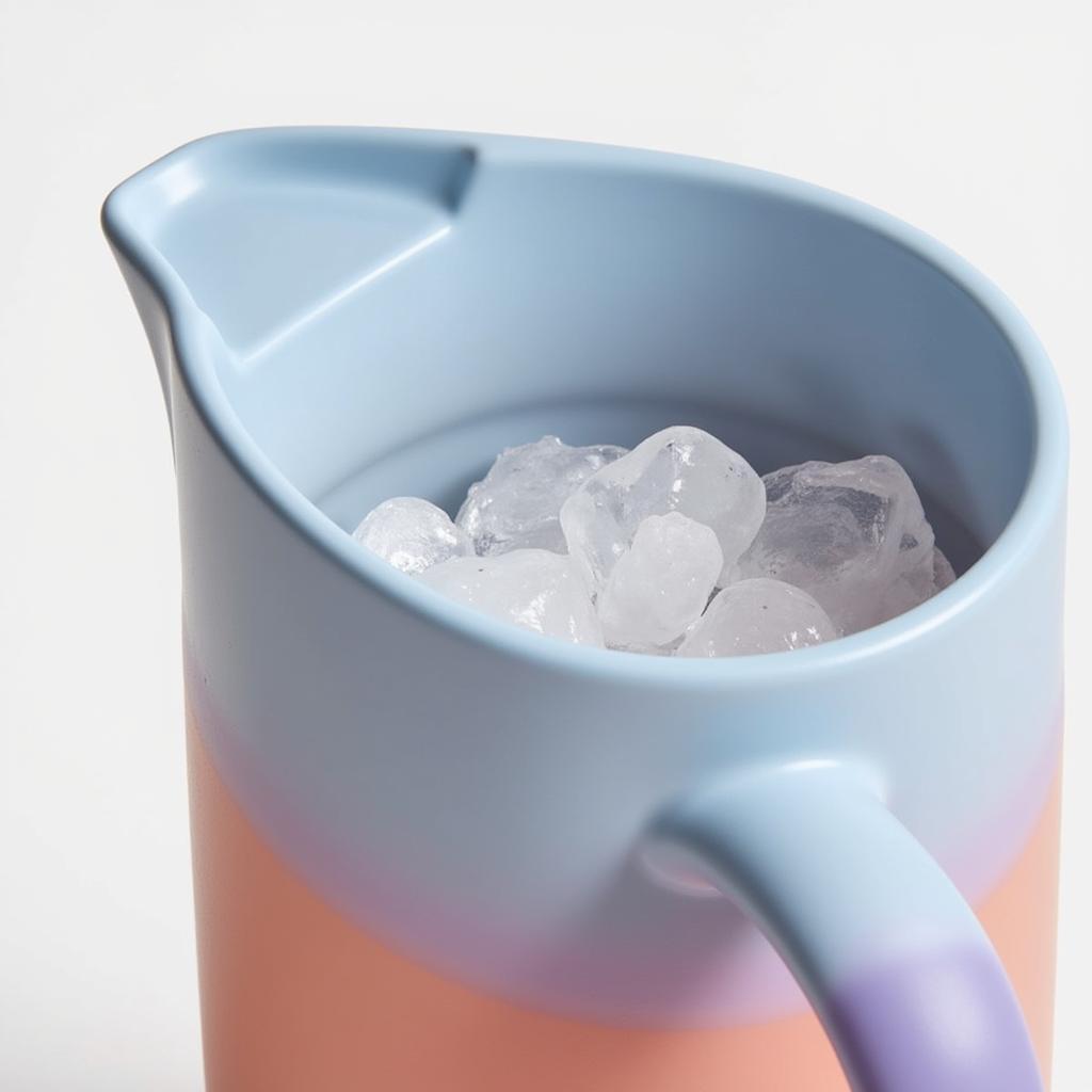 Ombre Pitcher with Ice Compartment for Cold Hydration