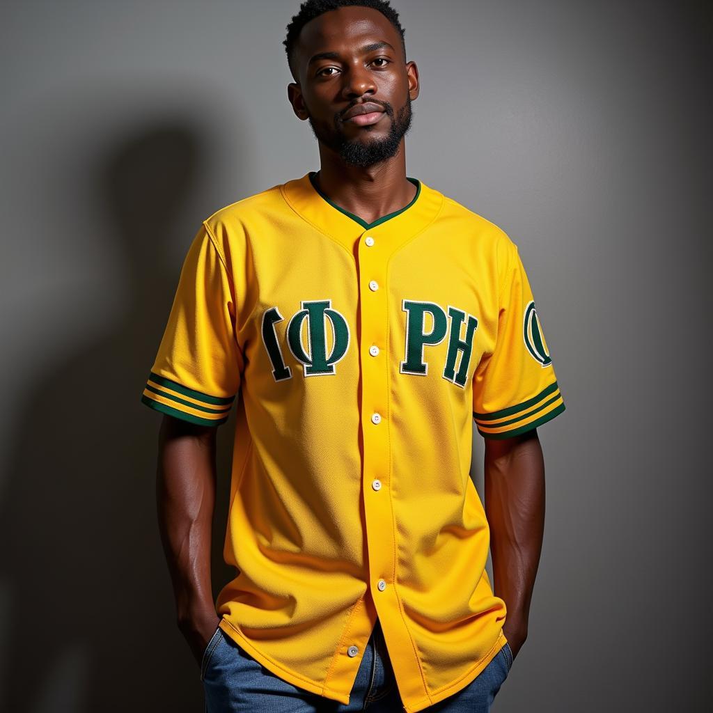 Modern Fit Omega Psi Phi Baseball Jersey